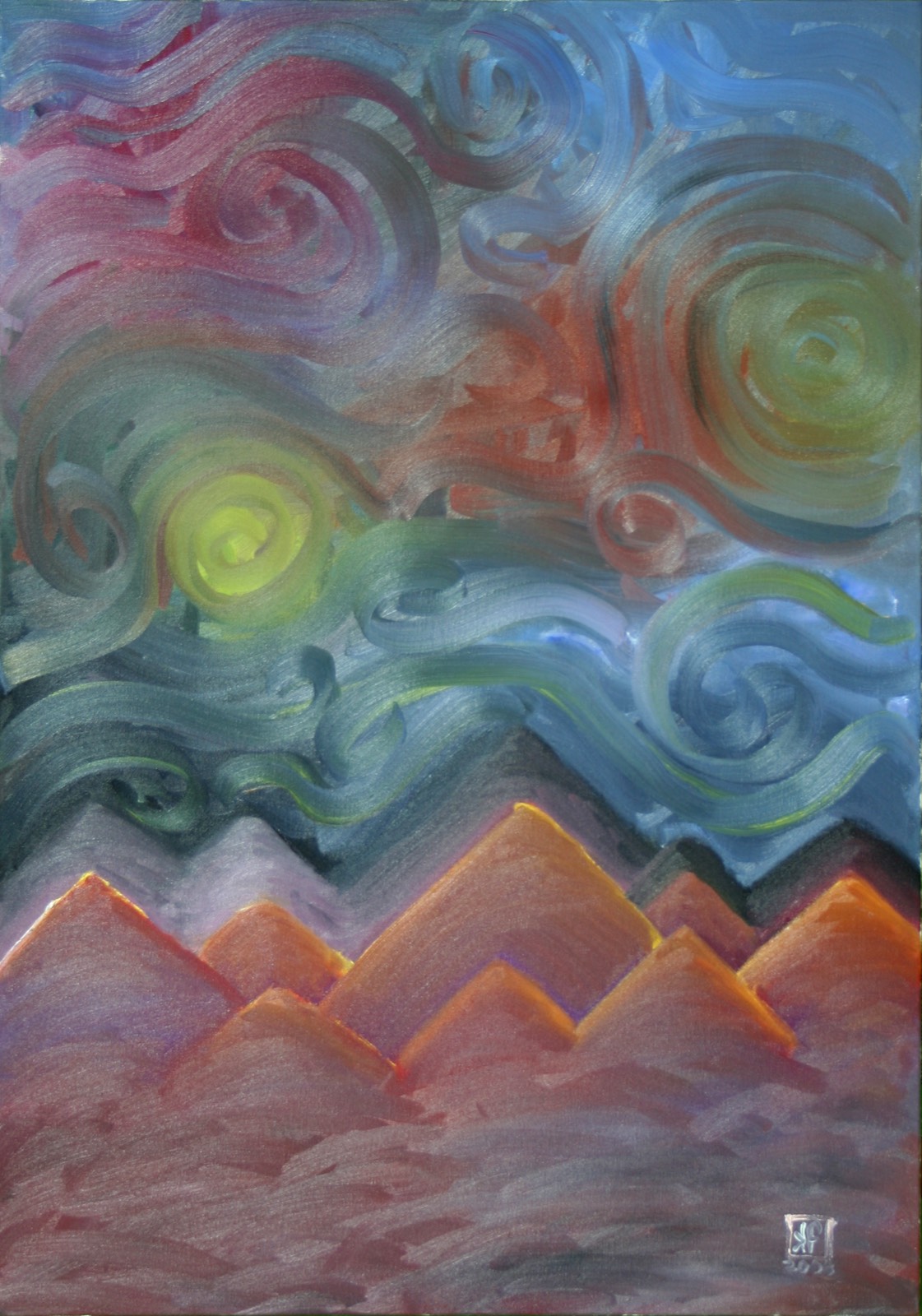 Mountain Trip &mdash; oil on canvas