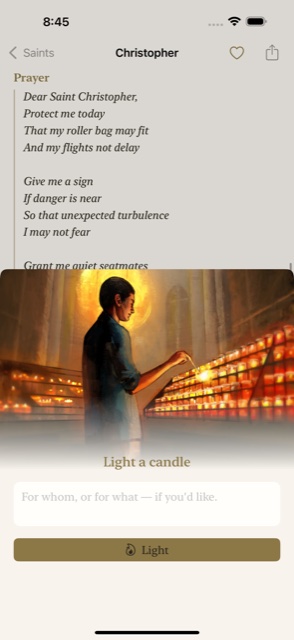 Saintify screenshot