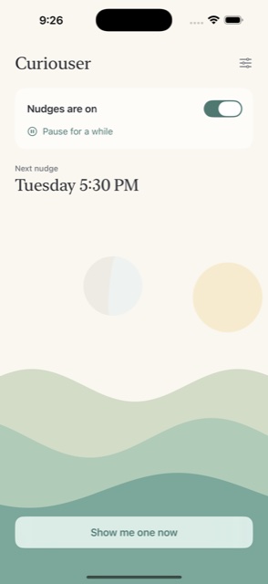 Curiouser screenshot
