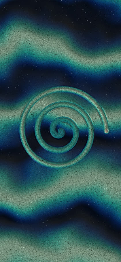 the Tide palette: carved depth becomes ocean color